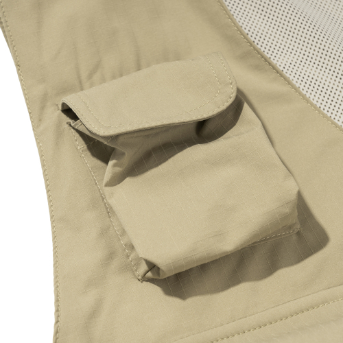 MULTI POCKET FISHING VEST BEIGE