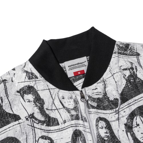TYVEK PORTRAIT PRINTING JUMPER WHITE