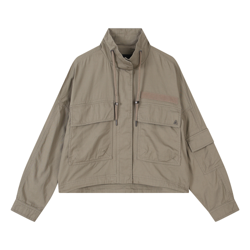 Женская короткая парка пигмент Khaki