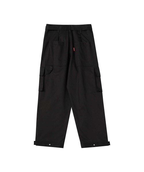 Belted Cargo Pants - Black