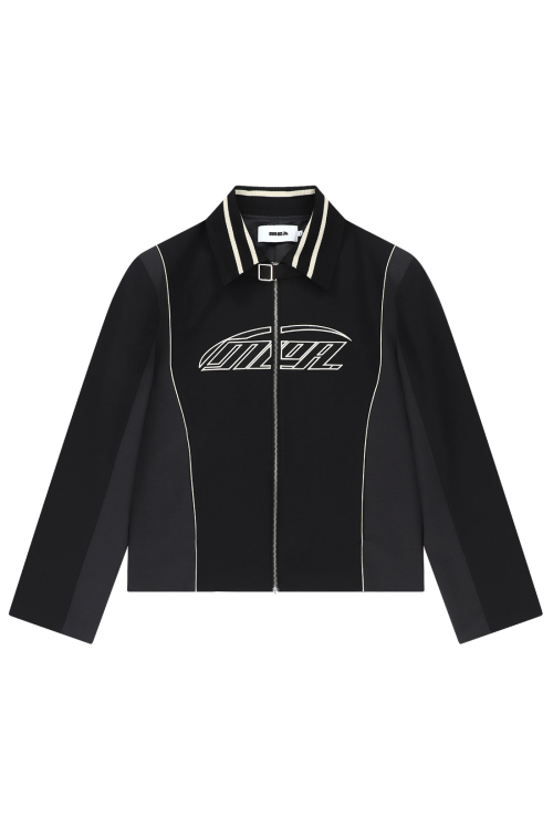 PANELED RACING JACKET [BLACK]