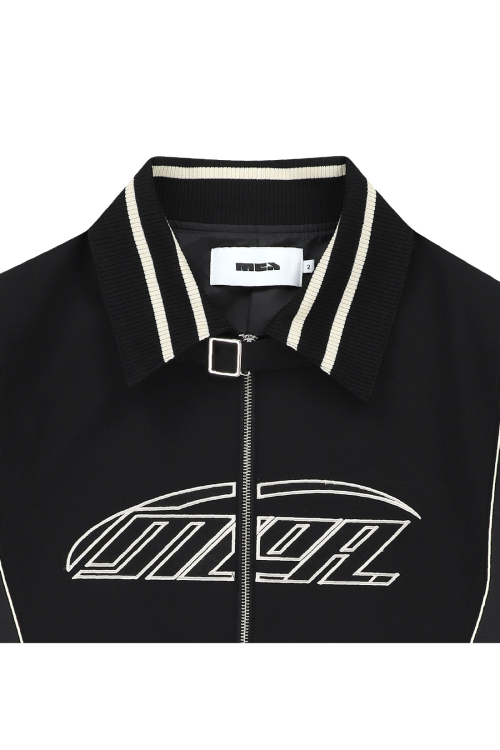 PANELED RACING JACKET [BLACK]