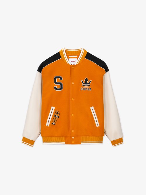 Шерстяной бомбер Varsity Simple S Logo (CAMEL)