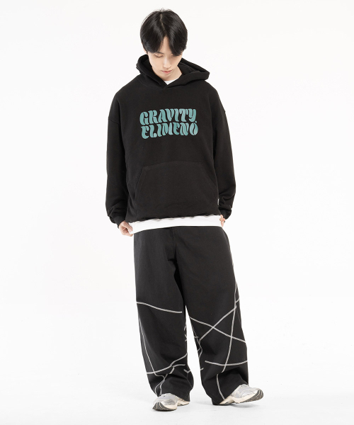 Худи оверсайз EL Graffiti Black (Mint)