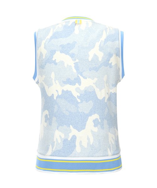Мужской жилет C23S-VT004M Candy Camo (Sky blue)
