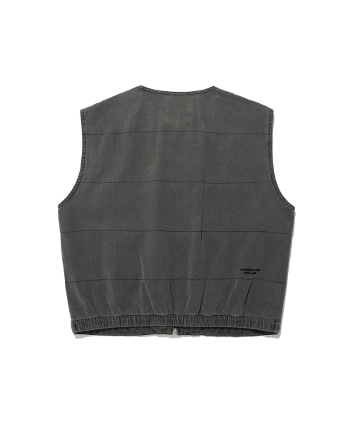 FFATS GARMENTS DYED VEST_BLACK(NG2ESUB990A)