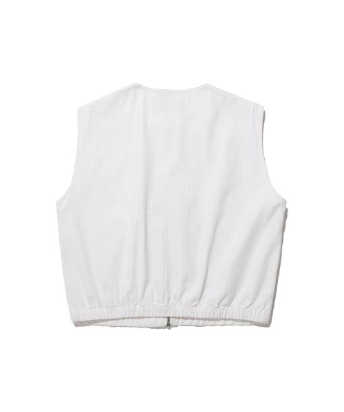 FFATS GARMENTS DYED VEST_WHITE(NG2ESUB990A)
