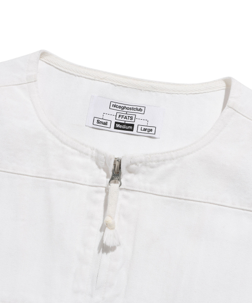 FFATS GARMENTS DYED VEST_WHITE(NG2ESUB990A)