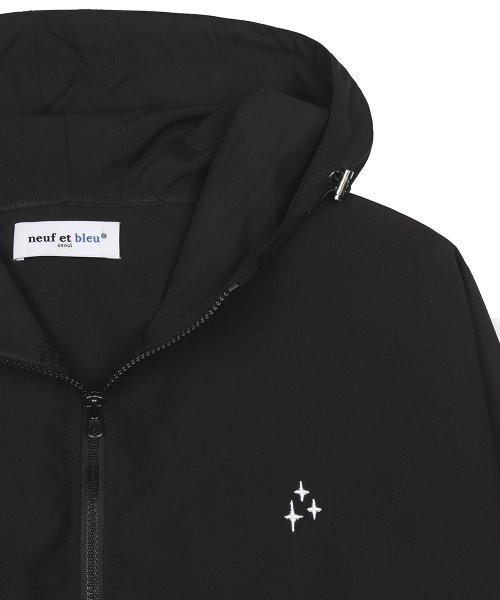 NEB windbreaker hoody jacket (black)