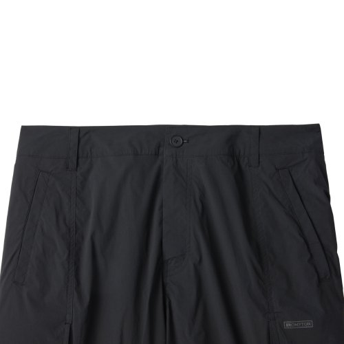 NYLON SET CUT DETAIL TROUSERS - BLACK (P242MPT234)