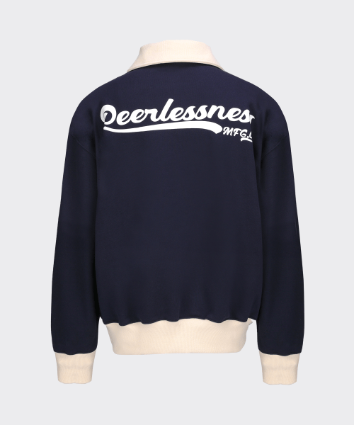 Wyatt Quater Pullover Navy
