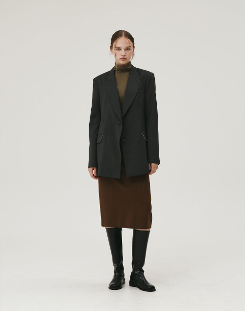 OVERFIT JACKET CHARCOAL