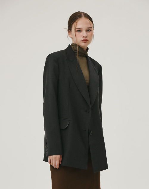OVERFIT JACKET CHARCOAL