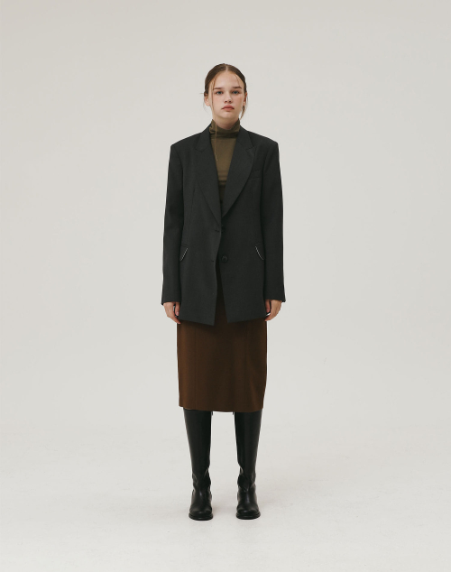 OVERFIT JACKET CHARCOAL