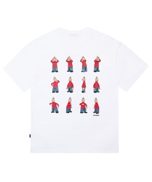 [PAT&MAT] MOTION MAT T-SHIRT - WHITE