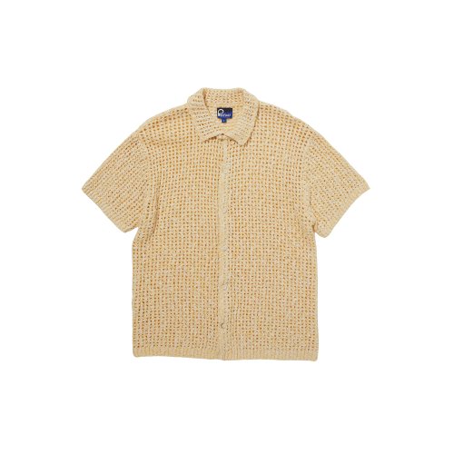 DOPPIO BOUCLE KNIT HALF SHIRT LEMON_FQ2WR47U