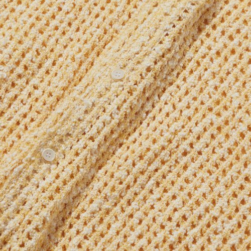 DOPPIO BOUCLE KNIT HALF SHIRT LEMON_FQ2WR47U