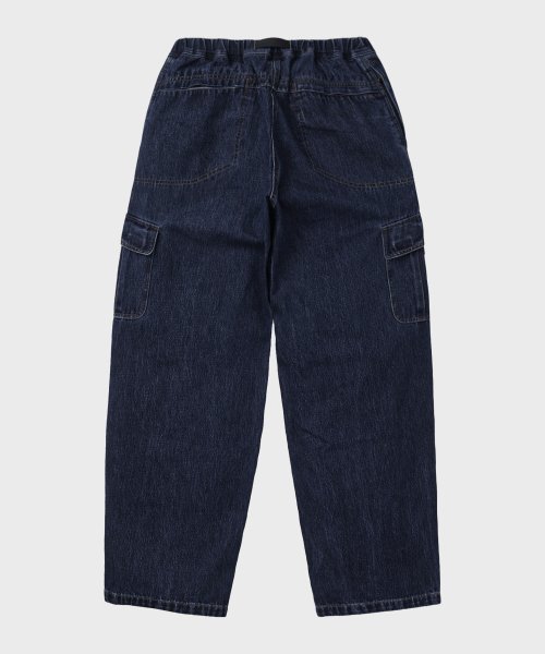 свободные карго-брюки из денима Dark Indigo
