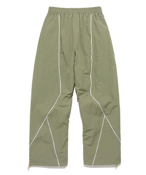 WHITE LINE NYLON PANTS [LIGHT GREEN]
