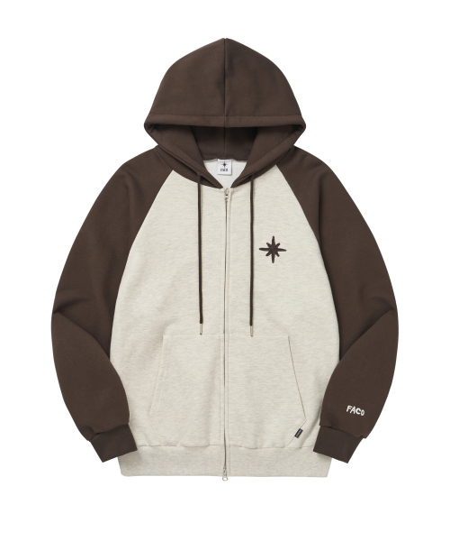 FAVICON LOGO HOOD ZIPUP [3 COLORS]