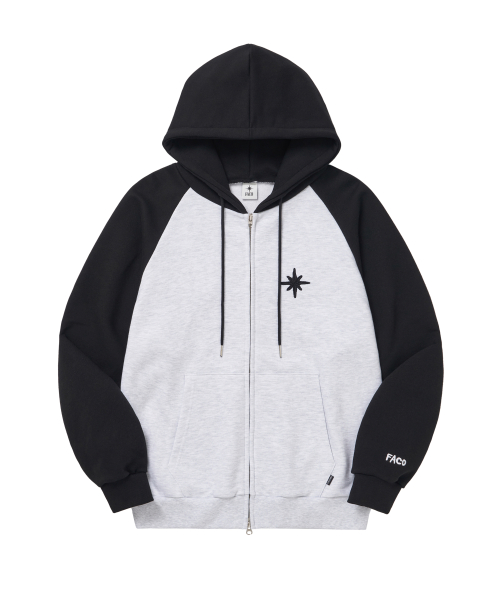 FAVICON LOGO HOOD ZIPUP [3 COLORS]