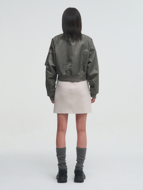 BELTED POCKET BOMBER [KHAKI]
