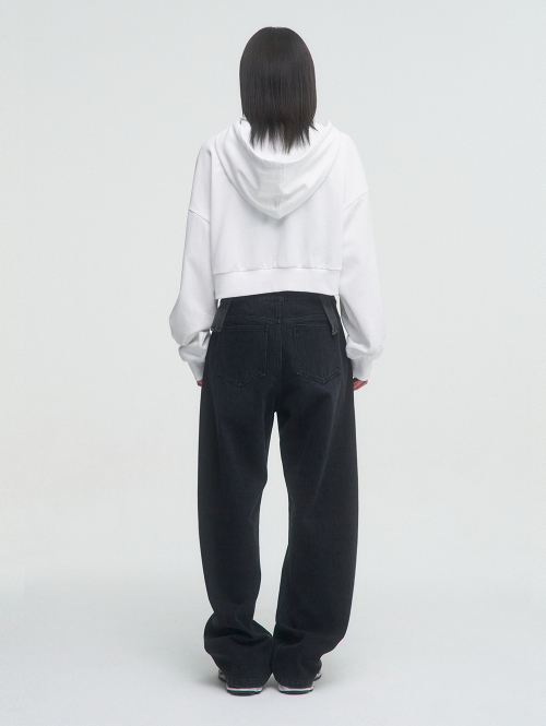 GRAPHIC HOOD ZIP-UP [WHITE]