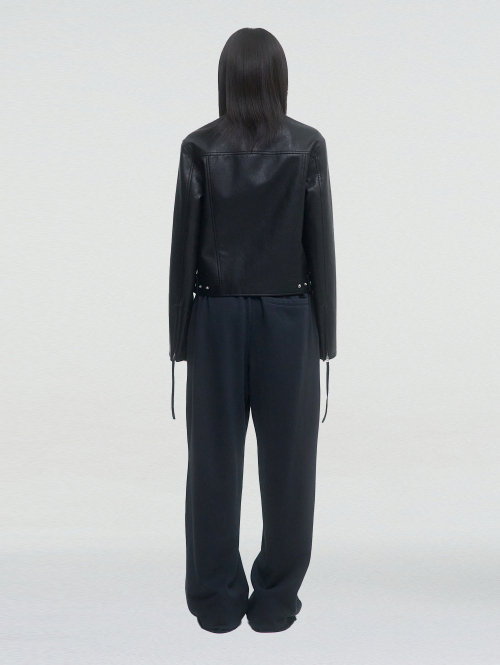 MULTI-PANELED MOTOR JACKET [BLACK]
