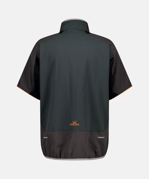 Pace-up S/S Half Zip Pullover Dark Green