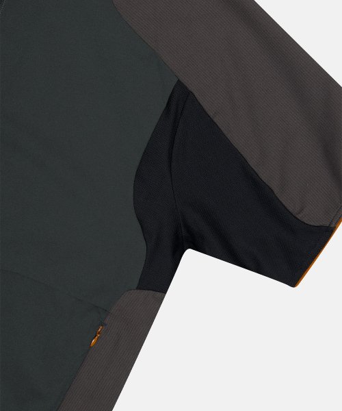 Pace-up S/S Half Zip Pullover Dark Green