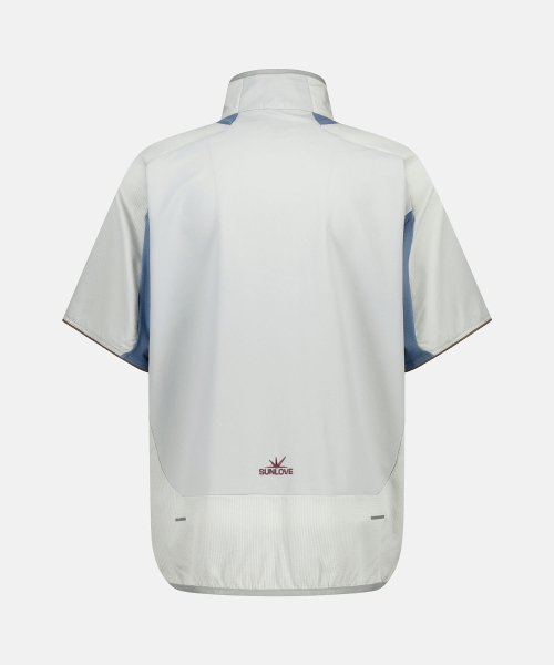 Pace-up S/S Half Zip Pullover Grey