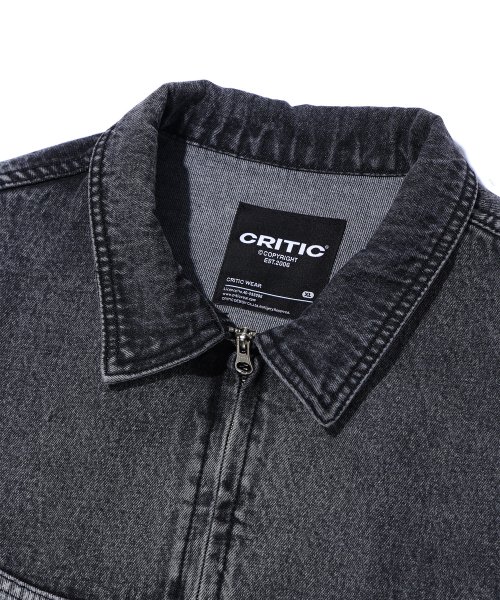 WORMHOLE LOGO TWO TONE JACKET DARK GREY