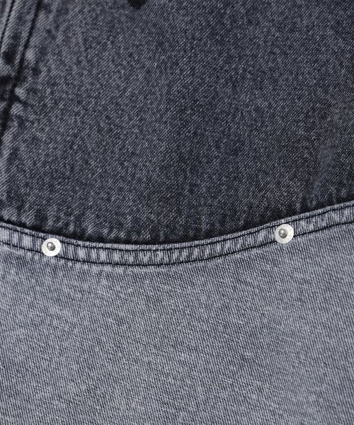 WORMHOLE LOGO TWO TONE JACKET DARK GREY