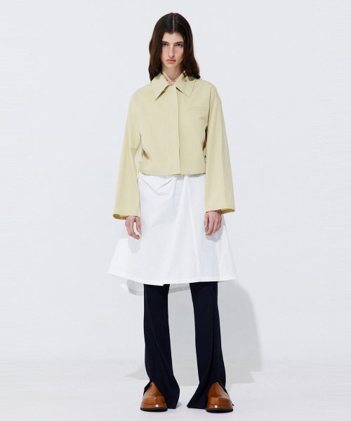Raw-cut Cotton Jumper_Olive ( _)