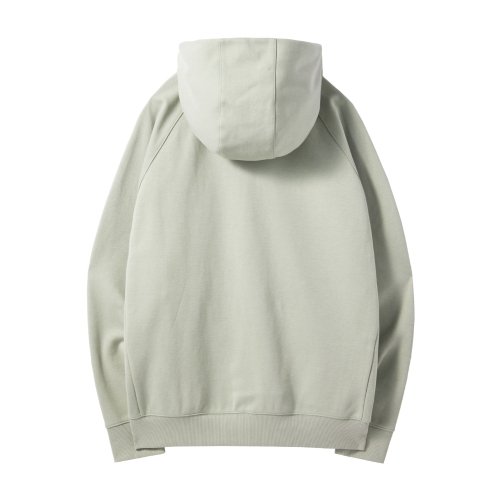 SNAP HOODED SWEATSHIRT - LIGHT KHAKI (P241UHD102)