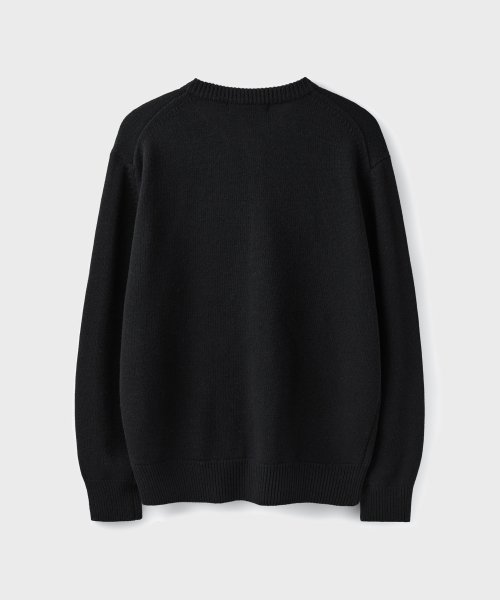AFTER ROUND CROP CARDIGAN [BLACK]
