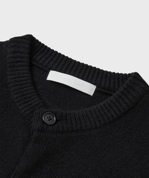 AFTER ROUND CROP CARDIGAN [BLACK]