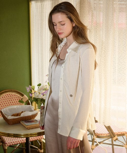 [LINE] Shirring Wrinkle Shirt