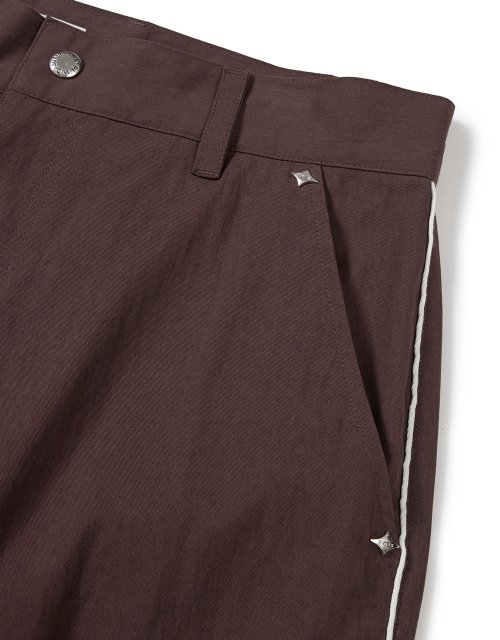 [Mmlg] UNION PIPING PANTS (WINE)