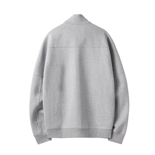 JACQUARD SET ZIP UP - M/GREY (P241UFT436)