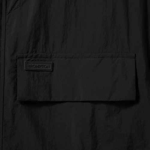 RECYCLE NYLON FIELD COAT - BLACK (P241UCT103)
