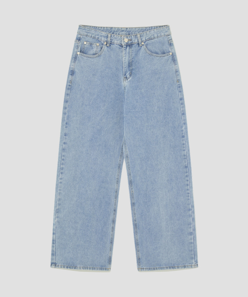Wide Denim Pants [Light Blue] thumbnail 2