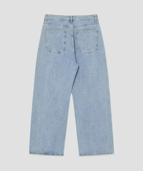 Wide Denim Pants [Light Blue] thumbnail 3