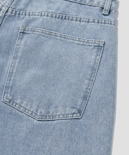 Wide Denim Pants [Light Blue] thumbnail 6