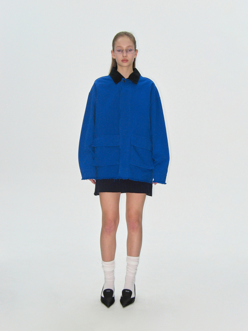 DUSTY DESTROYED JACKET, BLUE