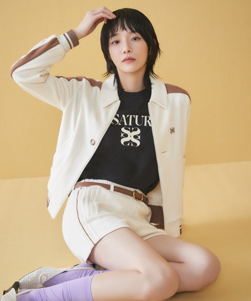 SATUR】TRACK ZIP-UP JACKET RESORT CREAM