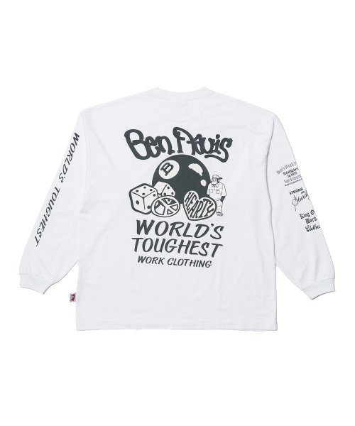 White Label bleach wash лонгслив White (оверсайз)