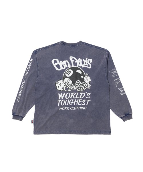 White Label bleach wash лонгслив White (оверсайз)