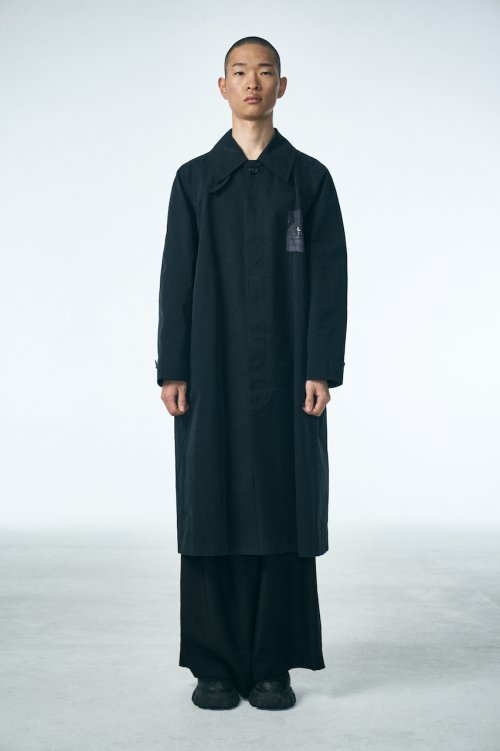 MEMORY TRENCH COAT_ - Тёмно-синий