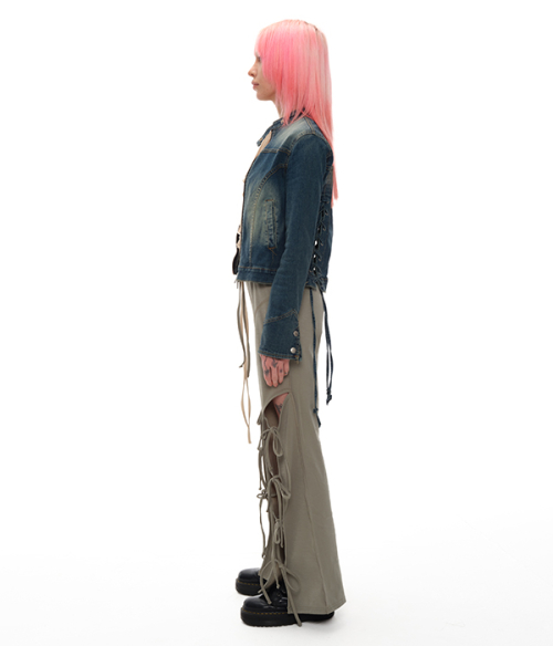 BACK STRING DENIM Пиджак